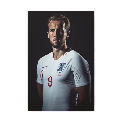 Harry Kane: Leading the Charge for England Canvas: Harry Kane Signed | Canvas | Art & Wall Decor, Canvas, Fall Picks, Hanging Hardware, Home & Living, Indoor, Top Spring Products, Valentine's Day promotion | Prints with Passion