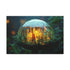 City Inside a Glowing Mushroom Cap Stretched Canvas Wall Art