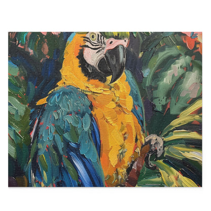 "Parrot Paradise Puzzle - Colorful tropical parrot jigsaw for all ages"