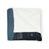 Data Towers Rising from Dark Sea Plush Fleece Throw Blanket