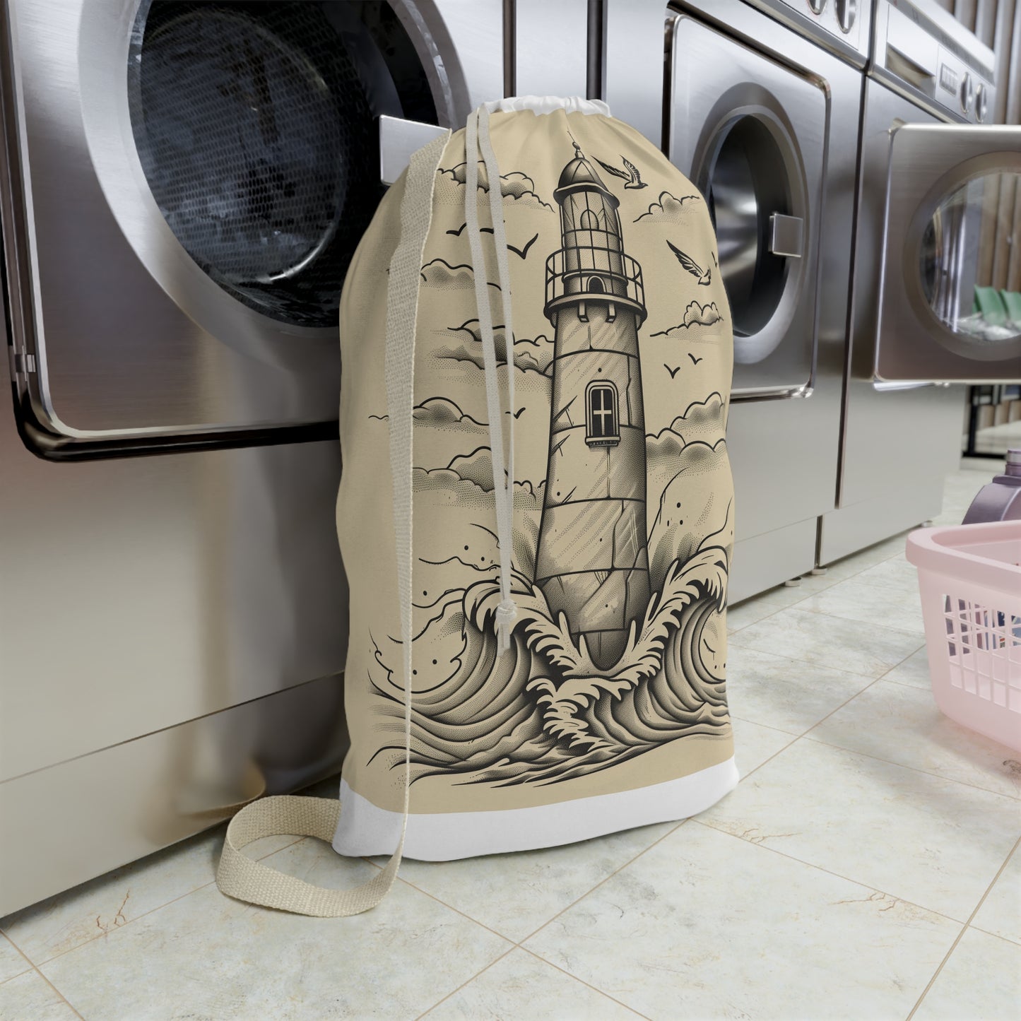 Light-Up Lighthouse Laundry Bag | Home Decor | Accessories, All Over Print, AOP, Bags, Laundry, Sublimation | Prints with Passion