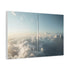 Skyscraper Shaped Like a Sword — Canvas Wall Art — Side Profile & Stretched Corner Detail