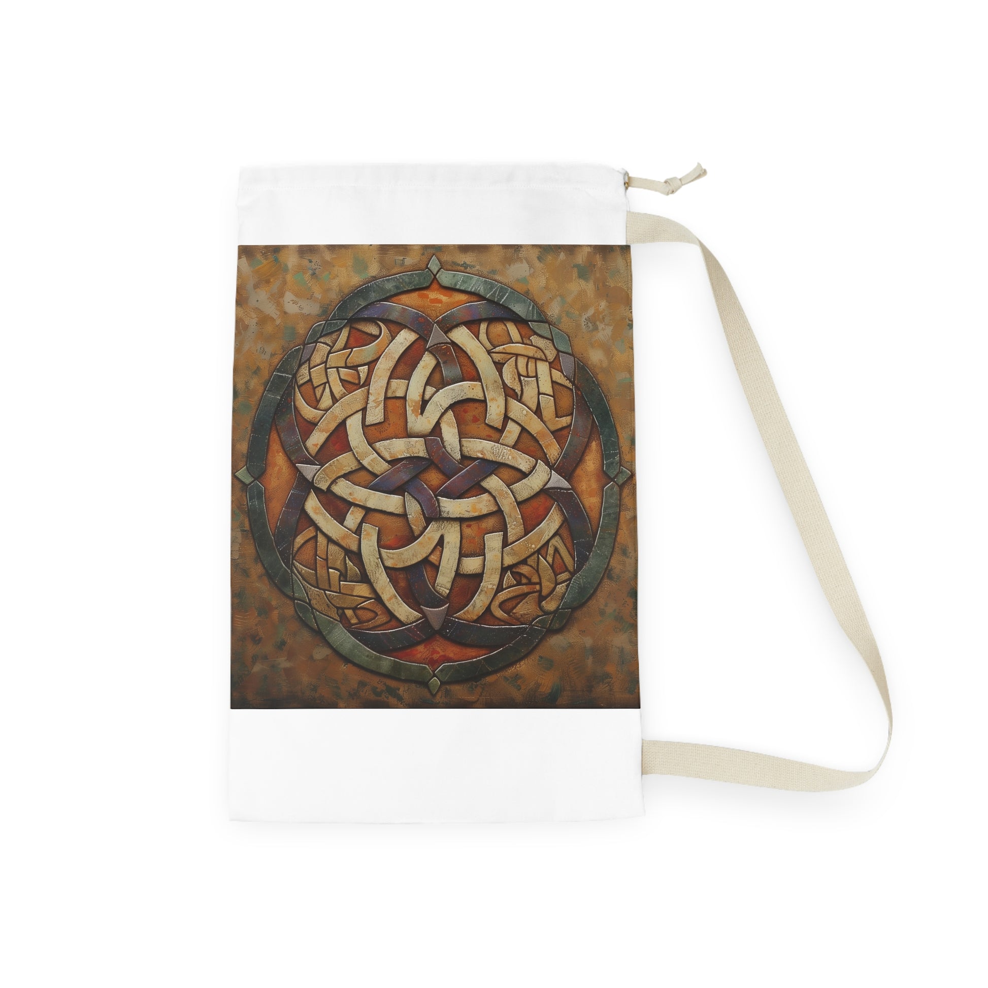 Celtic Knot Laundry Bag - Stylish and Durable Drawstring Closure for Laundry Organization