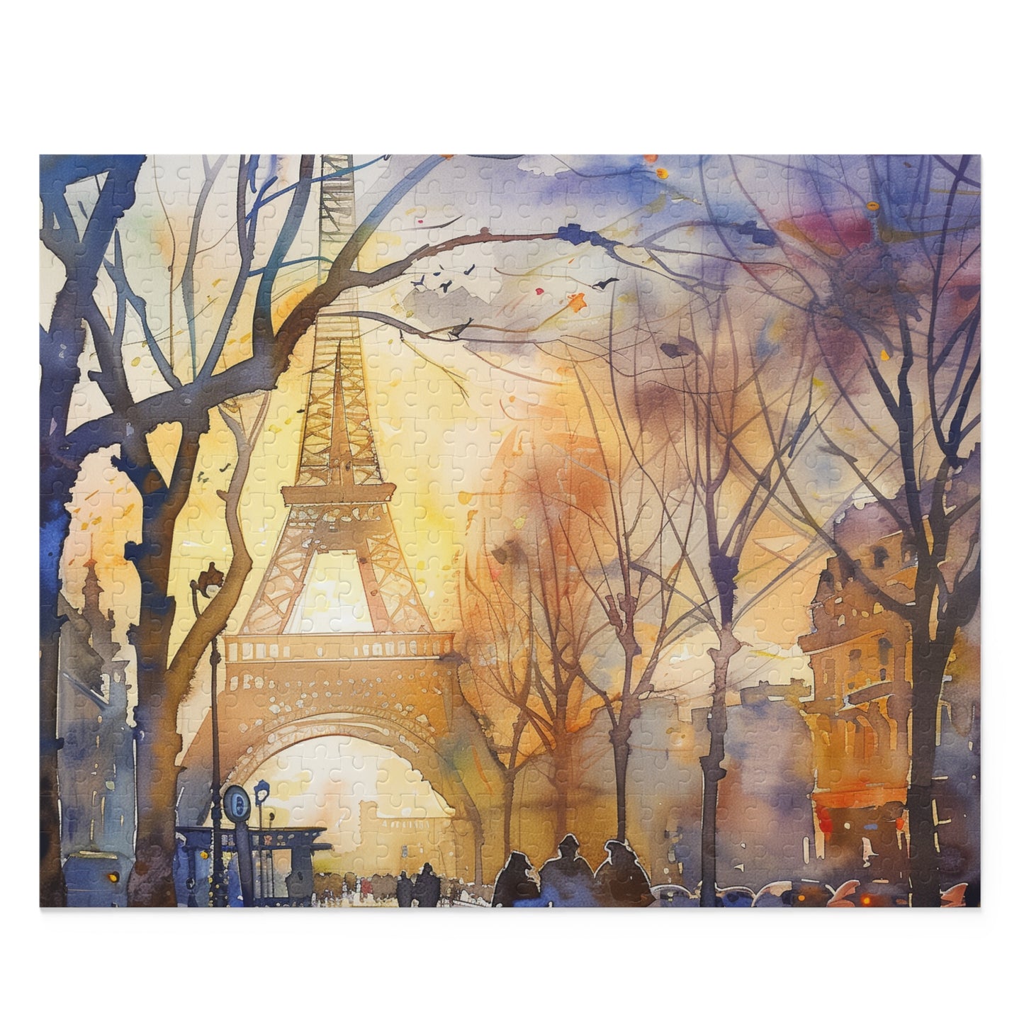 Eiffel Tower Watercolor Puzzle | Puzzle | Back-to-School, Fall Picks, Games, Holiday Picks, Home & Living, Puzzles, TikTok, Valentine's Day, Valentine's Day Picks | Prints with Passion