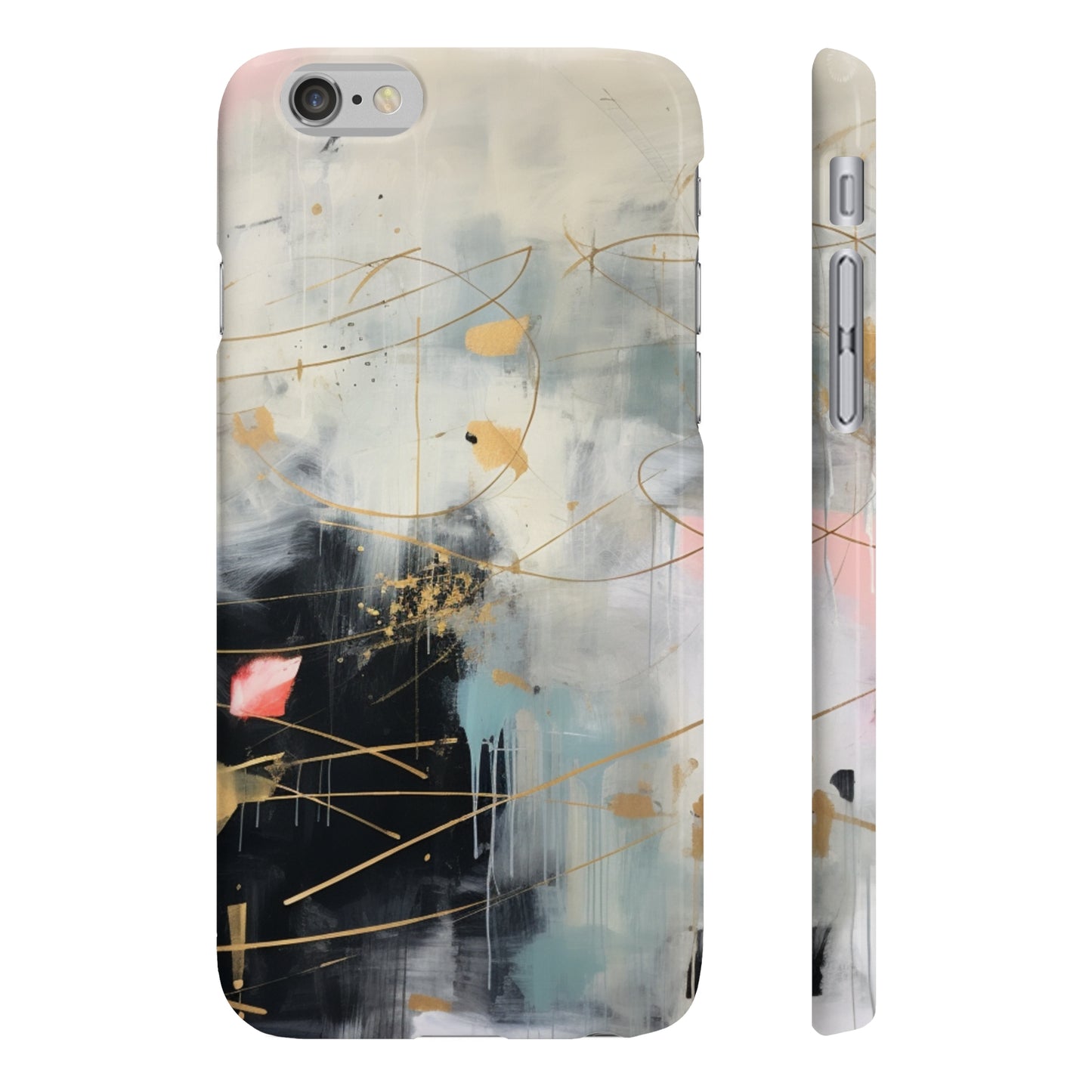 Mint & Gold: Abstract Acrylic Phone Case | Phone Case | Accessories, Glossy, iPhone Cases, Matte, Phone Cases, Samsung Cases, Slim | Prints with Passion