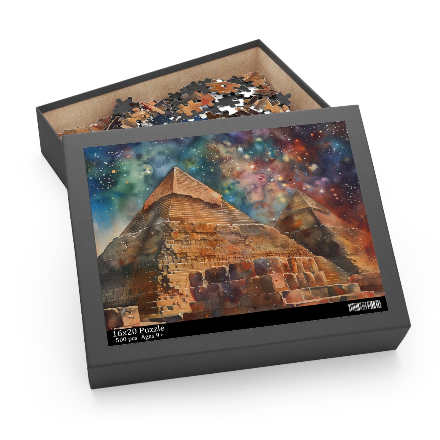 Egyptian Pyramids Watercolor Jigsaw Puzzle