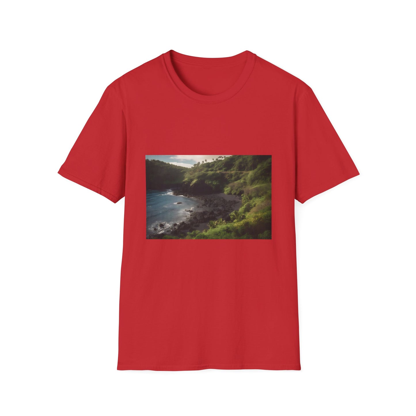 A Tapestry of Nature's Wonders T-shirt featuring Maui's diverse landscapes - rugged coastlines, lush rainforests, and majestic waterfalls. Immerse yourself in the untamed beauty of Hawaii with this vibrant masterpiece, carrying Maui's wild essence close to your heart.