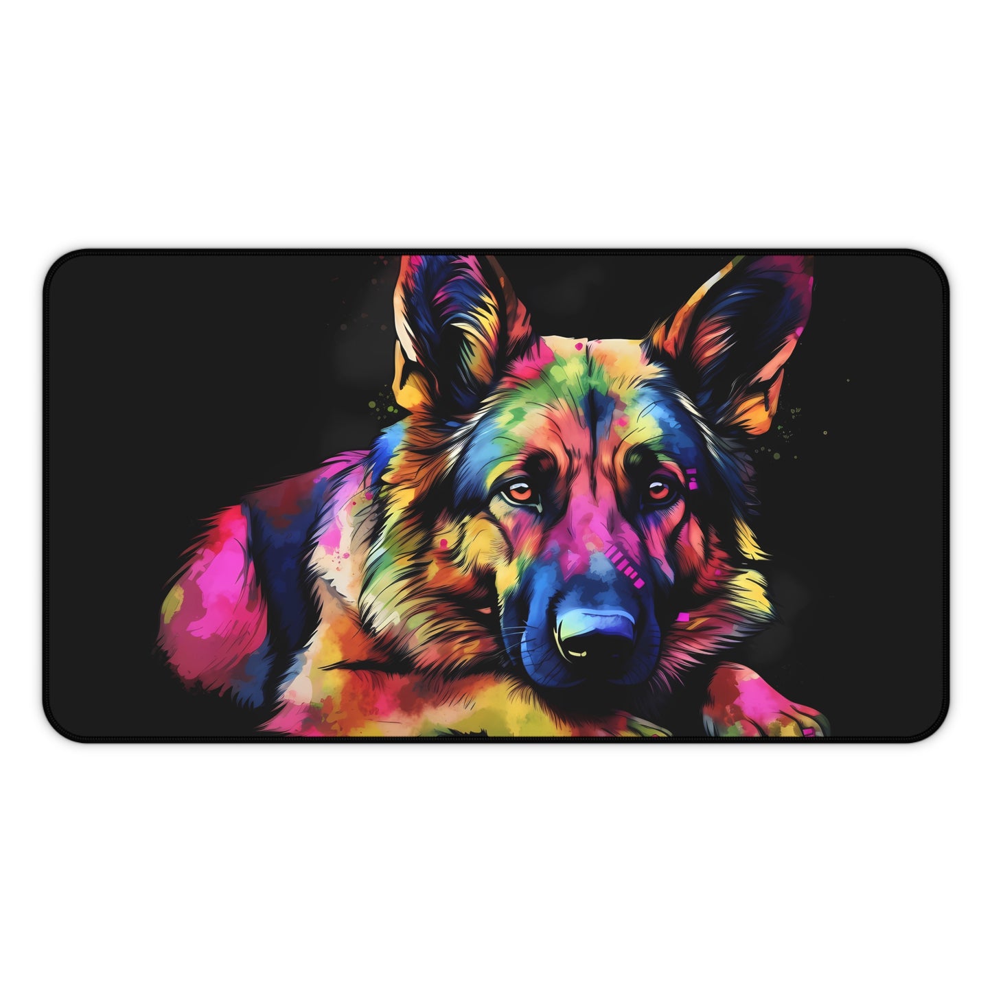 "German Shepherd Desk Mat - Stylish and Protective Mat for Workspace"