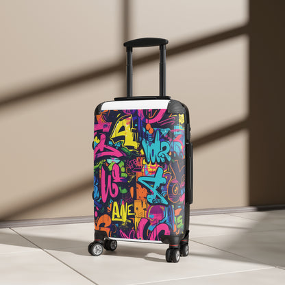 Neon Urban Graffiti Suitcase Collection