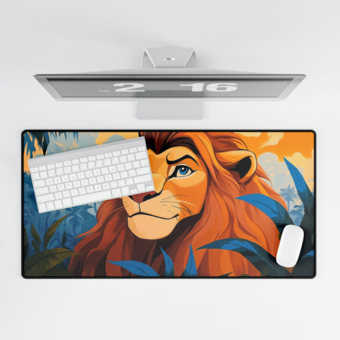 Simba Young Lion King Savanna — XL & XXL Desk Mat — Product Detail View 5