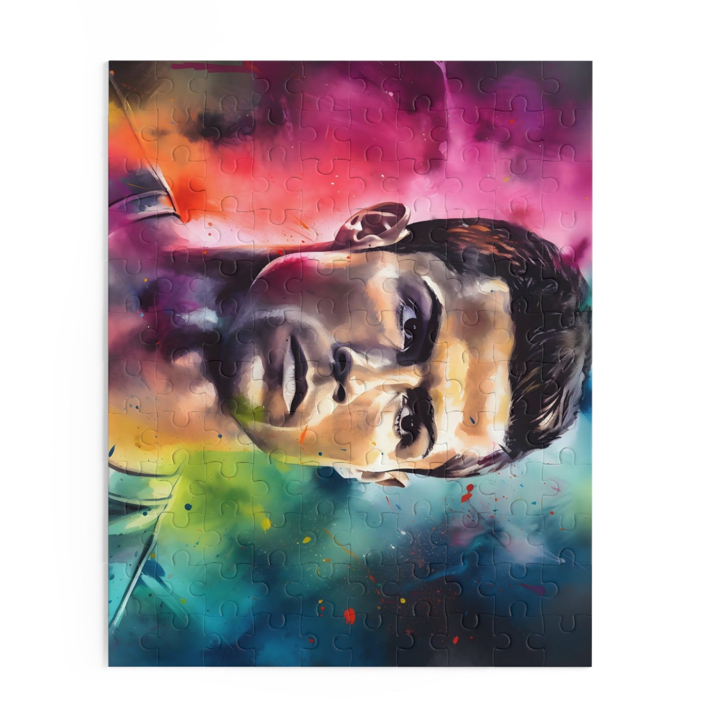 Ronaldo Watercolor Neon Puzzle