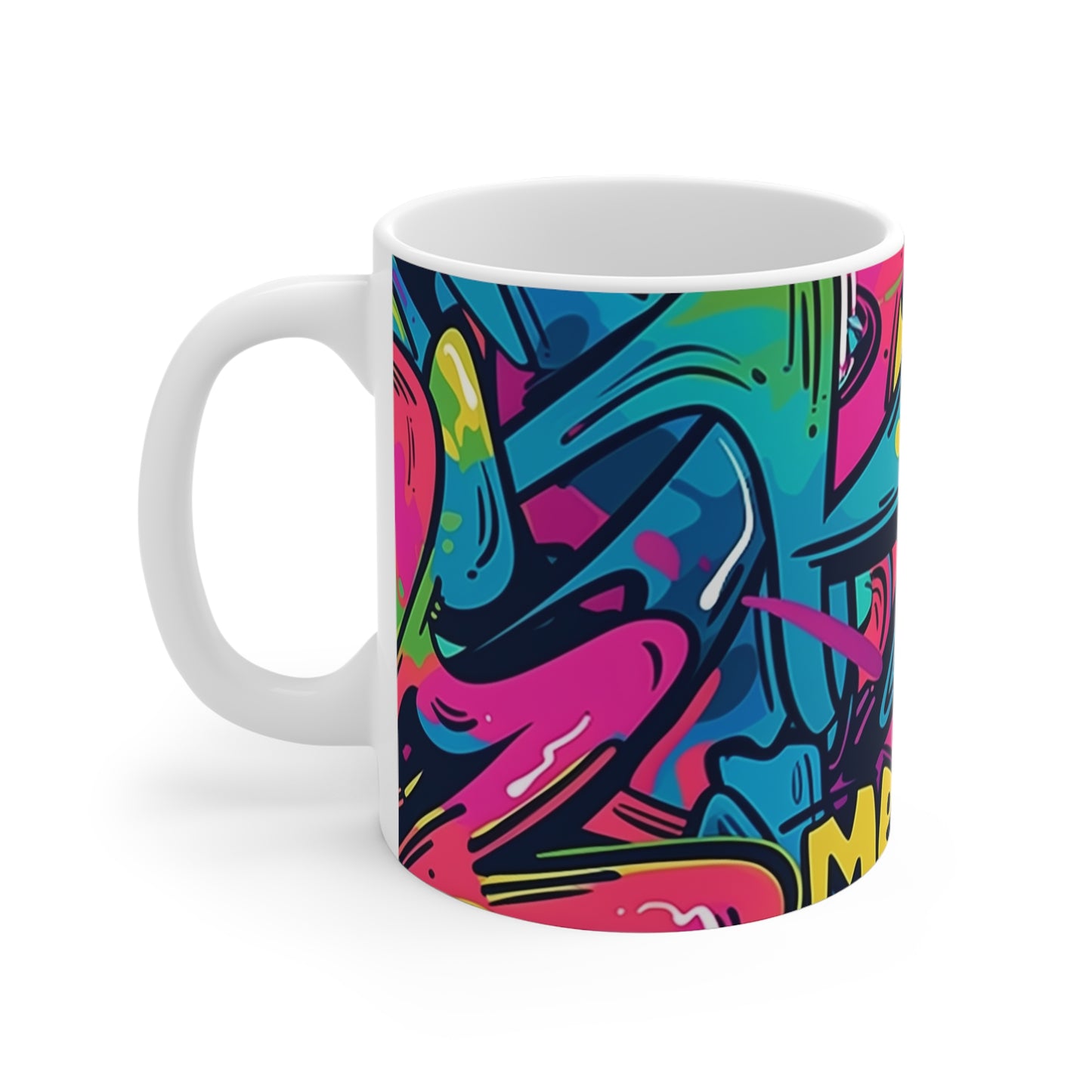 Neon Urban Graffiti Coffee Mug