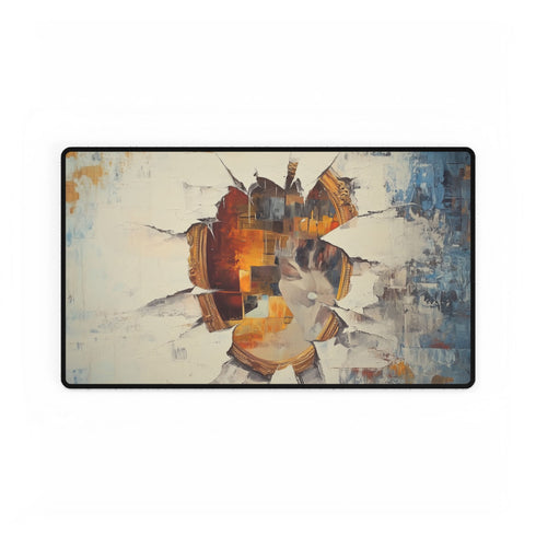 A Broken Mirror Reflecting Fragmented Images Symbol Gaming XXL Extended Desk Mat