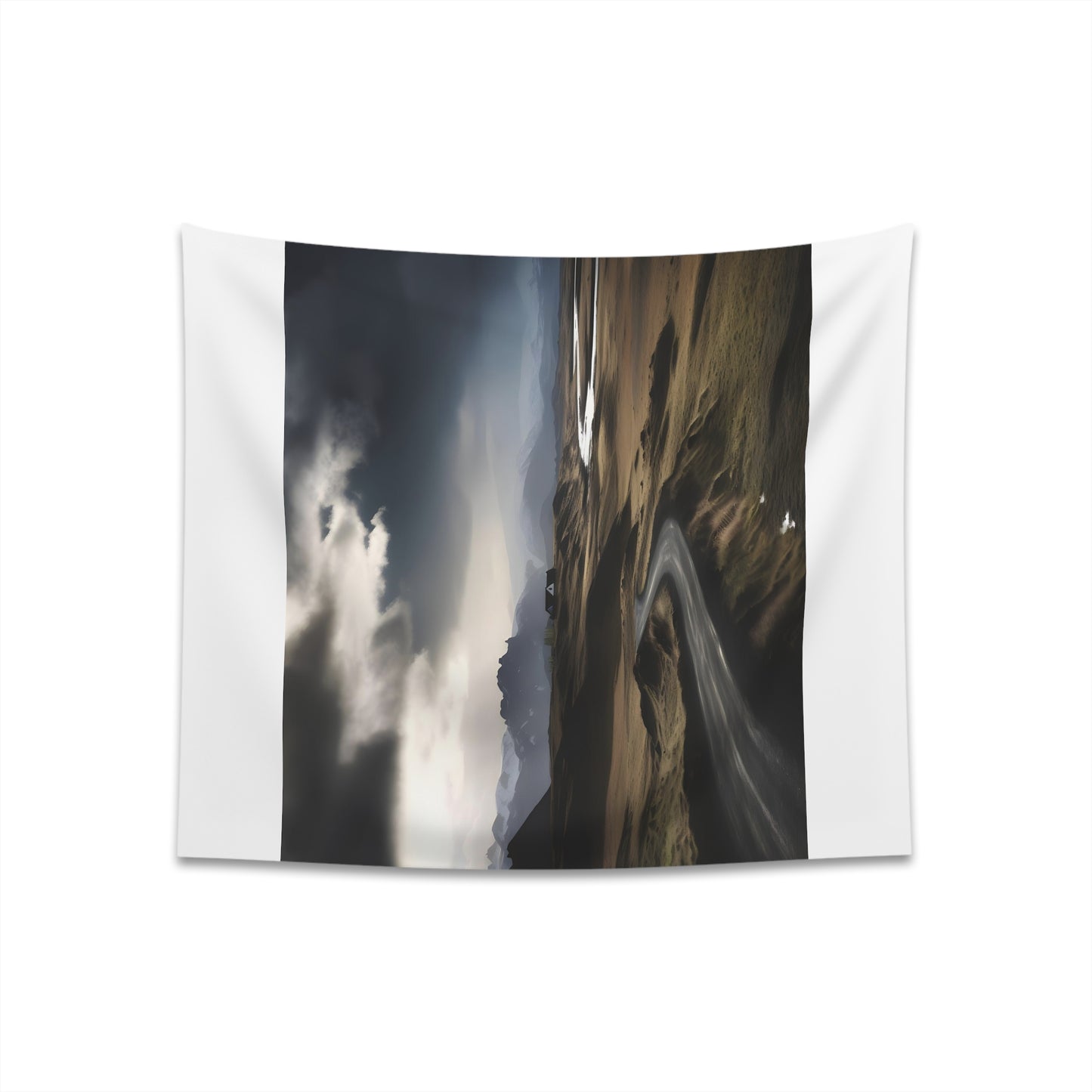 "Enchanting Iceland Ring Road Tapestry | Nordic-inspired Decor | 34" x 40" or 57" x 57" | Perfect Gift"