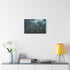 Gothic Cathedral in a Thunderstorm — Canvas Wall Art — Kiln-Dried Pine Frame & Ready-to-Hang Back View