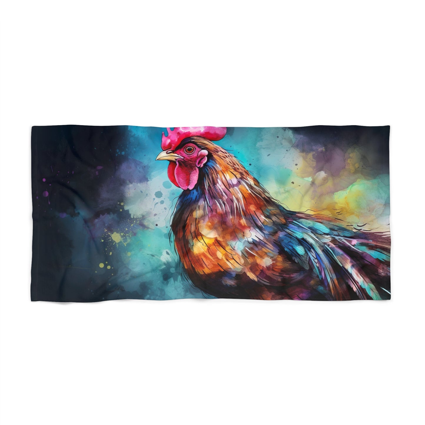 Rooster Chic Beach Towel