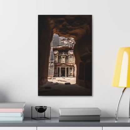 The Rose City: Ancient Petra in Canvas