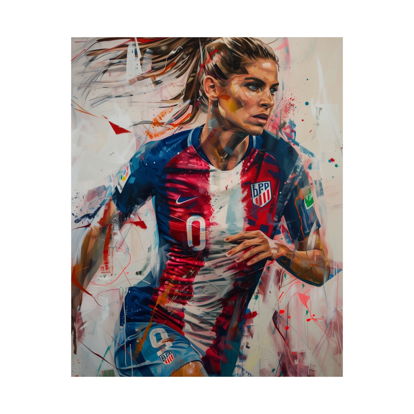 "Alex Morgan's Triumph: A Canvas of Grit and Glory"