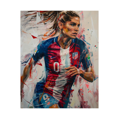 "Alex Morgan's Triumph: A Canvas of Grit and Glory"