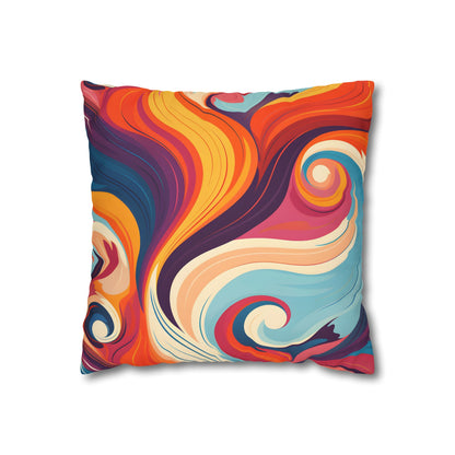 s Retro Waves Pillowcase | Pillow Cases | 70s, All Over Print, AOP, Bed, Bedding, Home & Living, Indoor, Pillow Case, Pillow Covers, Pillowcase, Pillows & Covers, Retro, Sublimation, Vintage, Waves | Prints with Passion