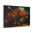 Tree with Planets Growing as Fruit (Edition II) — Canvas Wall Art — Side Profile & Stretched Corner Detail