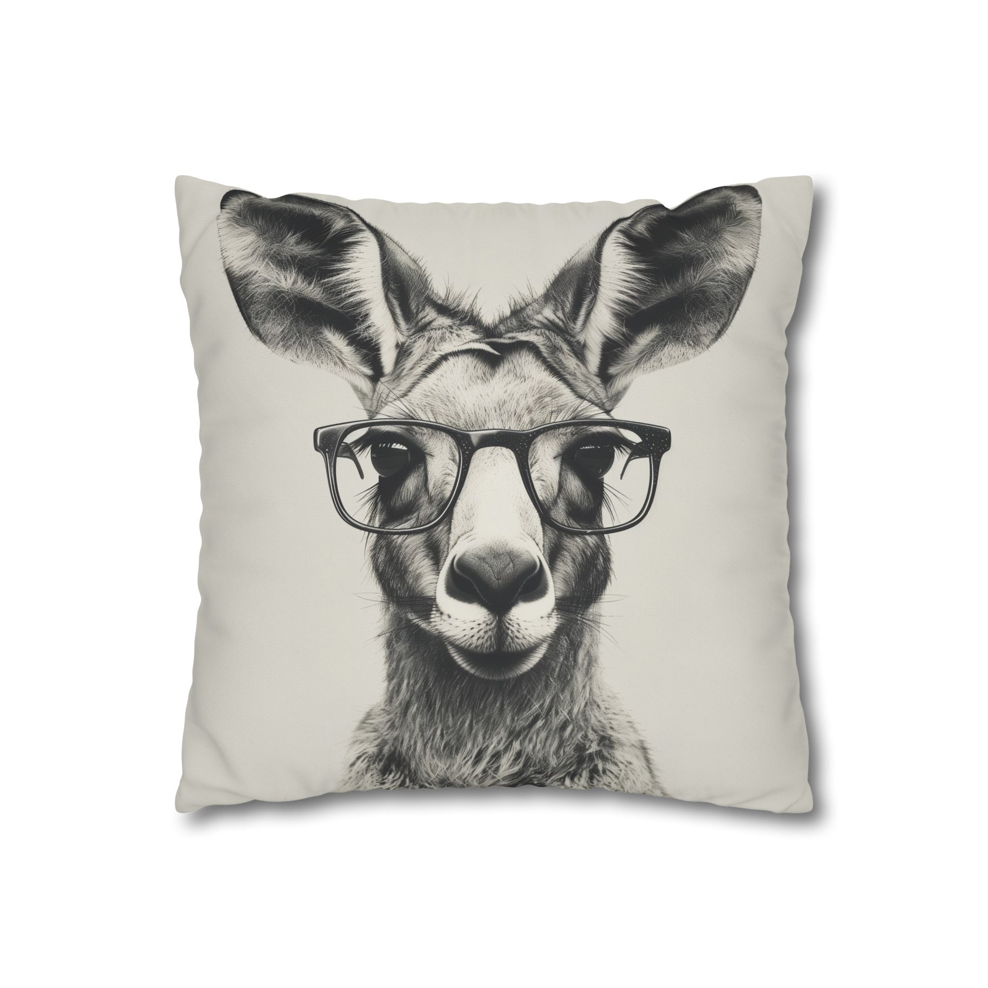 "Stylish Hoppin' Hipster Kangaroo Pillowcase - High-quality, comfortable, and perfect for all seasons. Makes a great gift!"