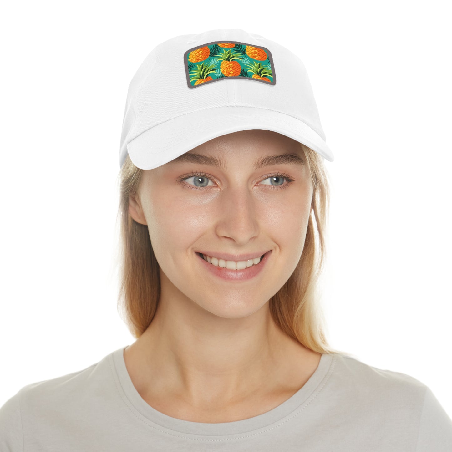 Tropical Twist Pineapple Print Cap