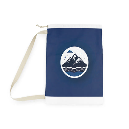 "Mountain Logo Laundry Bag - Durable drawstring bag for stylish laundry transport #山LOGO #laundrybag"