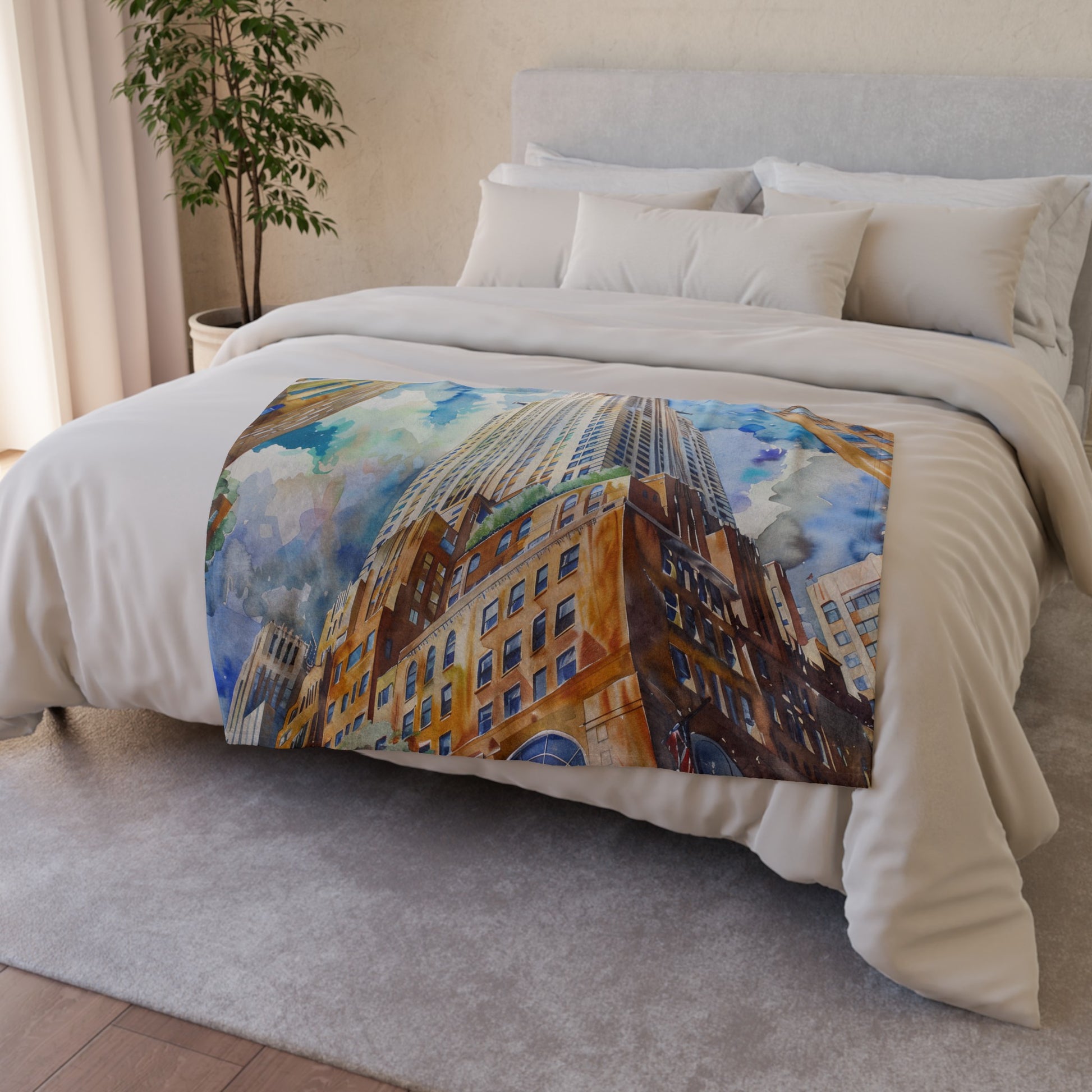 this blanket is not only a beautiful piece of wall art decor but also a cozy and functional addition to any space.