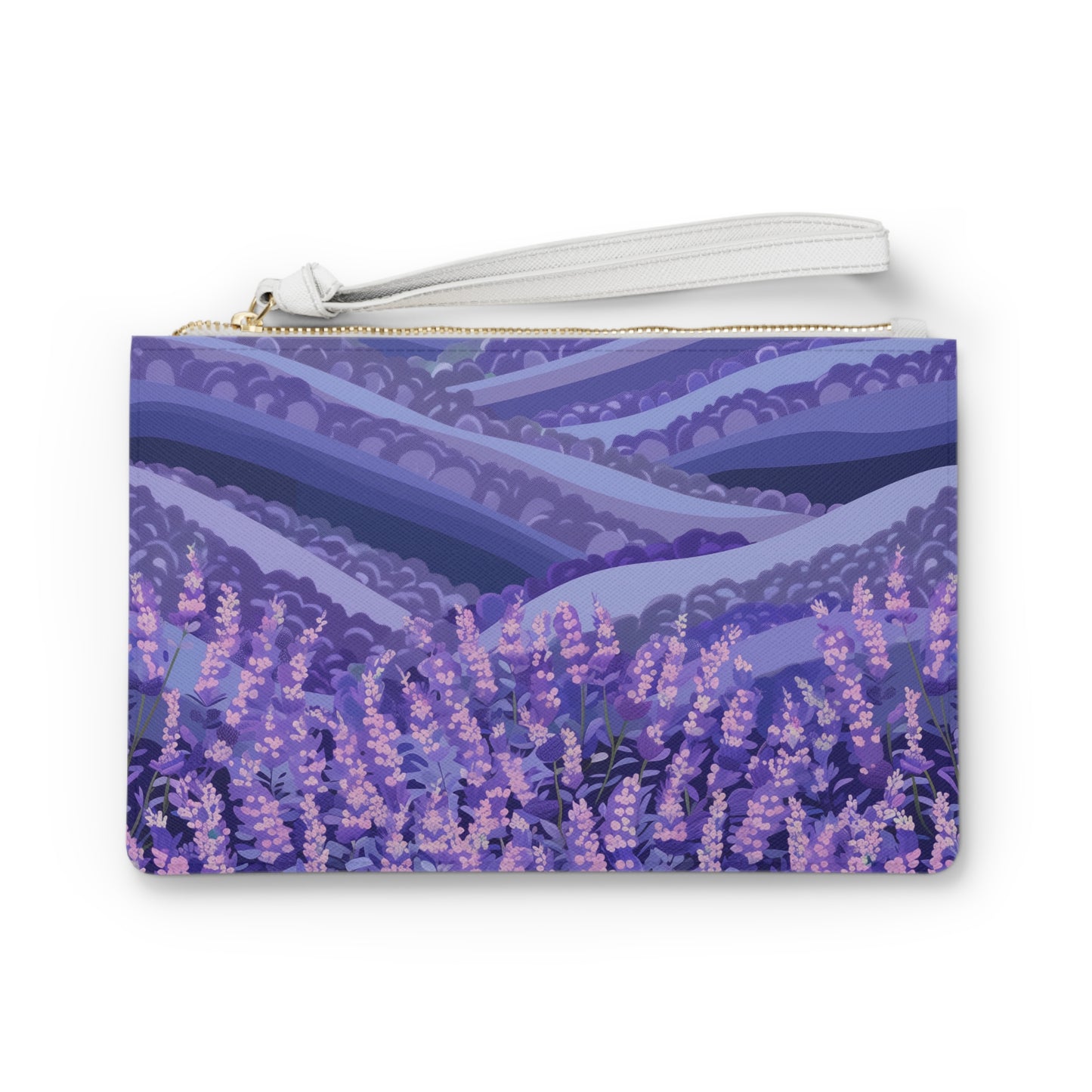 Lavender Fields Clutch Bag | Clutch Bags | Accessories, All Over Print, AOP, Assembled in the USA, Assembled in USA, Bags, Made in the USA, Made in USA, Vegan | Prints with Passion