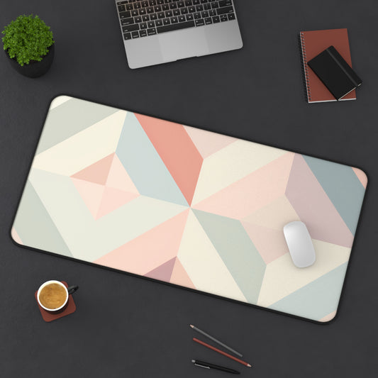 Pastel Geometrics Desk Mat | Desk Mat | Accessories, Back-to-School, Desk, Fall Bestsellers, Home & Living, Mouse pad, Mouse Pads, Mousepad, Seasonal Picks, Stationery, TikTok | Prints with Passion