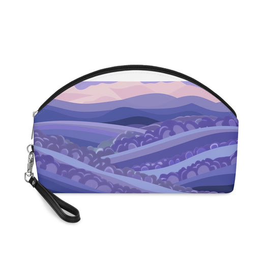 Lavender Fields Makeup Bag: Carry the Beauty of Nature | Makeup Bag | Accessories, All Over Print, AOP, Cosmetics, Pouches, Sublimation, Travel Accessories, With zipper | Prints with Passion