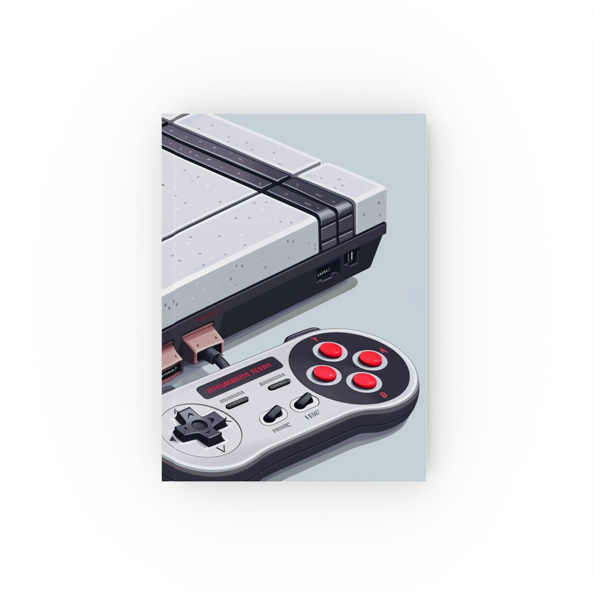 "Pixelated Thoughts Retro Gamer's Journal - High-quality, versatile, and stylish journal with classic console design, perfect for all seasons. Makes a great gift! Shop now at BenCPrints."