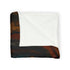 Ancient Mask Radiating Cosmic Energy Plush Fleece Throw Blanket