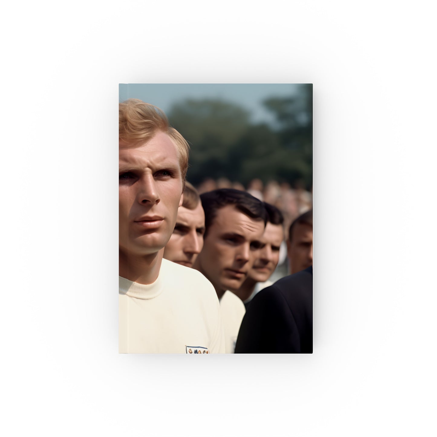 "Bobby's Boys: A 1966 World Cup Diary - Commemorative journal featuring legendary Bobby Moore, perfect for reliving football history!"