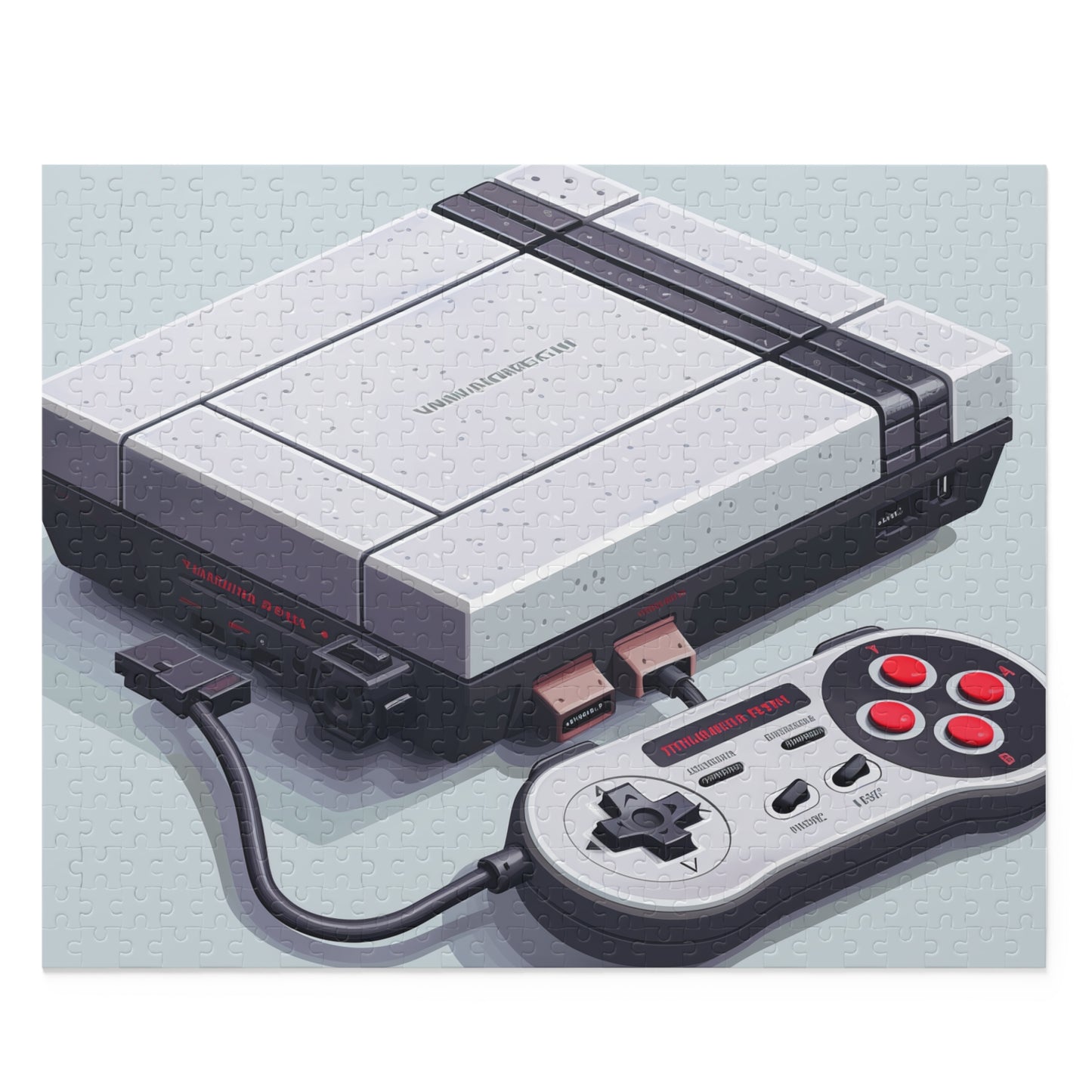 "Retro Pixel Art Console Jigsaw Puzzle - Perfect for gamers and puzzle lovers"