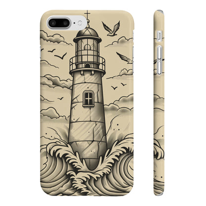 Beacon of Light: Hand-Drawn Lighthouse Phone Case