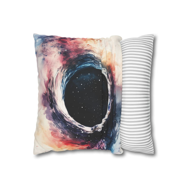 Black Hole Double-Sided Square Cushion Cover