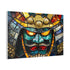 Stained Glass Samurai Mask — Canvas Wall Art — Product Detail View 6
