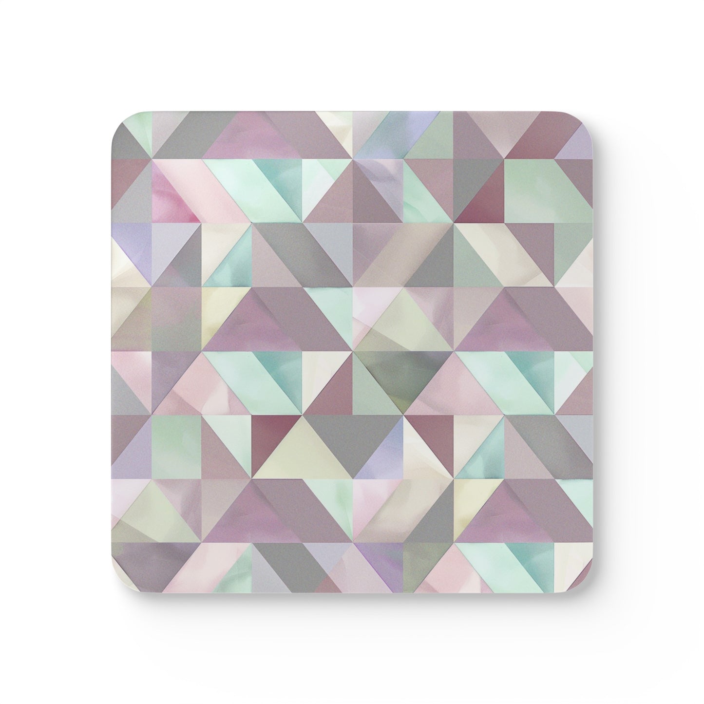 Pastel Geometric Cork Coaster Set: Chic Home Decor | Home Decor | Accessories, Coasters, Desk, Kitchen, Kitchen Accessories, Sublimation, Summer Picks | Prints with Passion