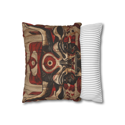 "Get cozy with our Ancient Spirits tribal pillowcase - high-quality, stylish, and perfect for all seasons. Makes a great gift!"