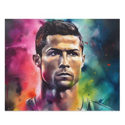 Ronaldo Watercolor Neon Puzzle