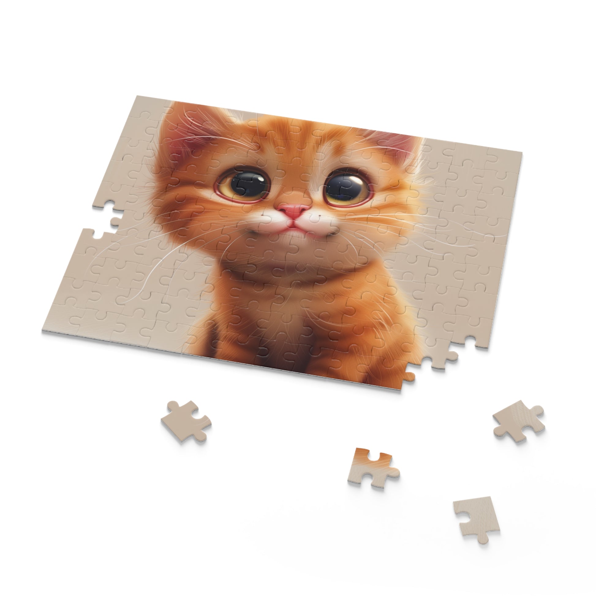 Charming Cute Cat Cartoon Jigsaw Puzzle - Fun for All Ages