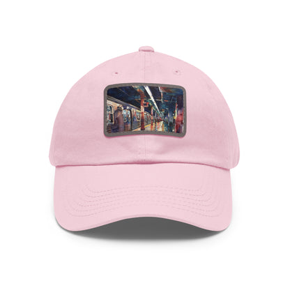 New York City Subway Sunset: Watercolor Baseball Cap