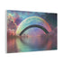 Rainbow Bridge Between Two Planets (Edition II) — Canvas Wall Art — Side Profile & Stretched Corner Detail