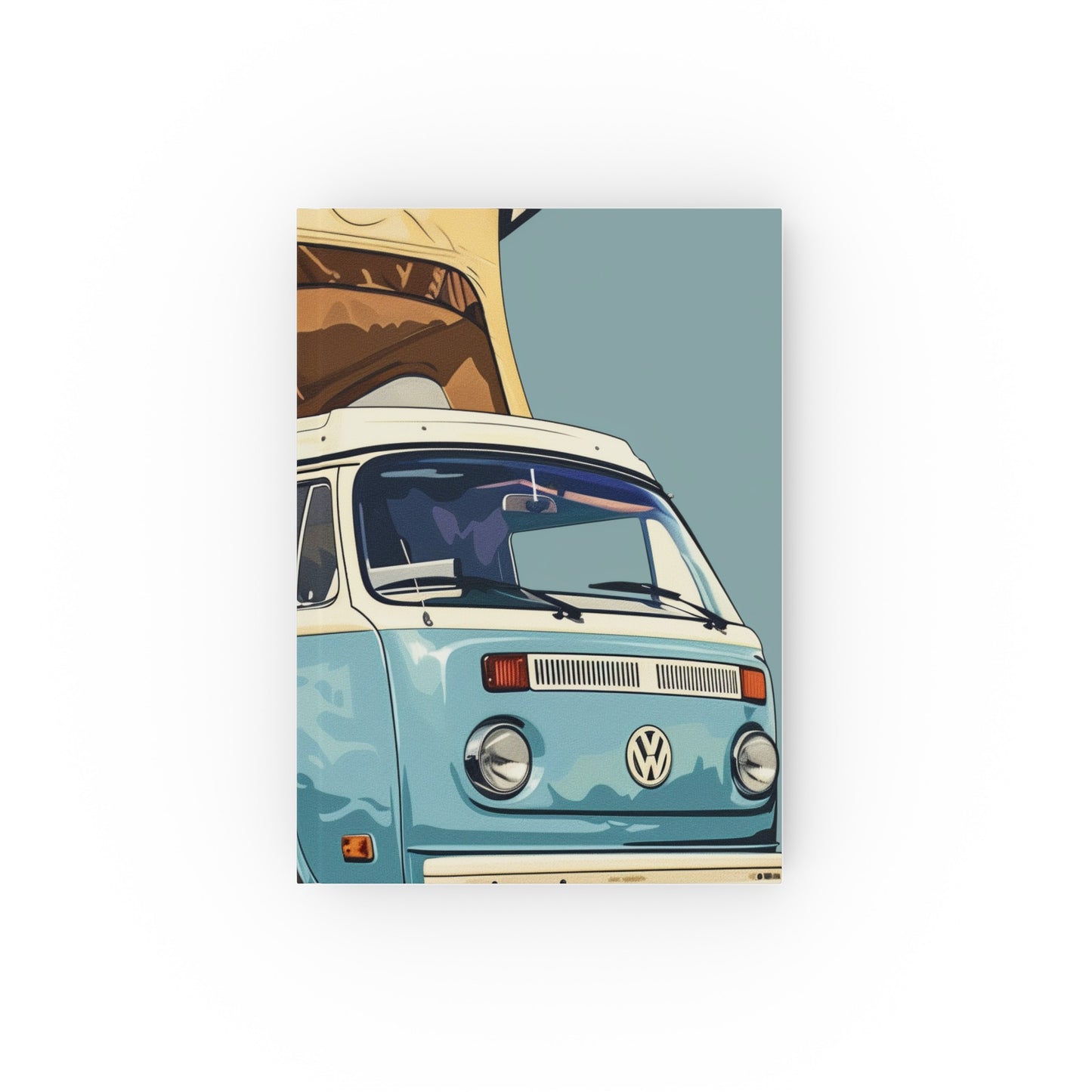 "Sky Blue Adventures Retro Camper Journal - High-Quality, Stylish, Perfect Gift"