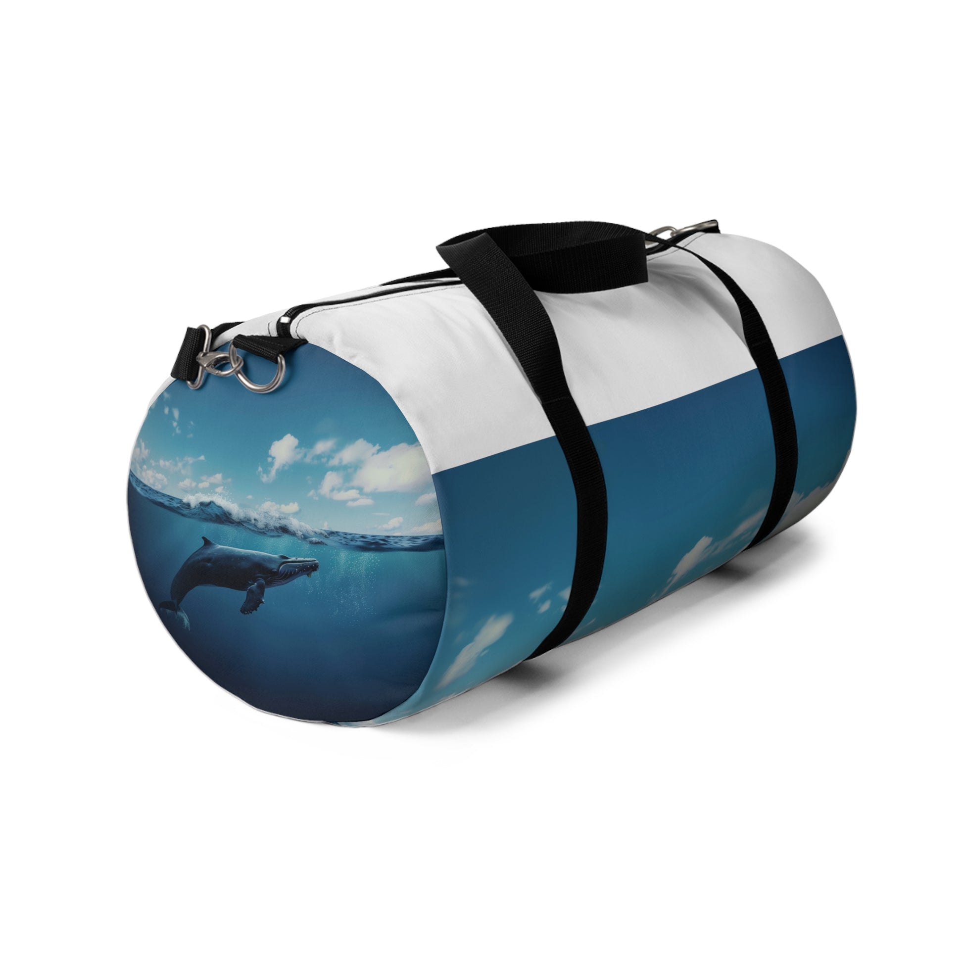 Ocean Whale Duffel Bag | Duffle Bags | Accessories, All Over Print, AOP, Assembled in the USA, Assembled in USA, Bags, Duffle, Made in the USA, Made in USA | Prints with Passion