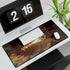 Mystic Key Floating over Canyon Altar — XL & XXL Desk Mat — 3mm Non-Slip Natural Rubber Base Detail