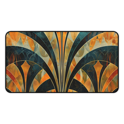 "Art Deco Desk Mat Collection - elegant abstract patterns for stylish workspace"