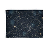 Celestial Constellation Stars Night Sky Plush Fleece Throw Blanket - View 1 | Prints With Passion